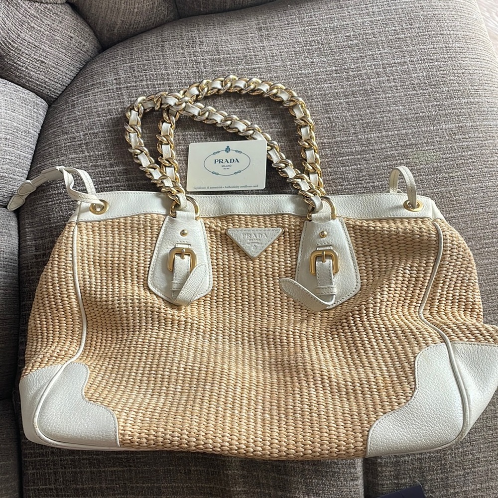 Prada Straw Bag